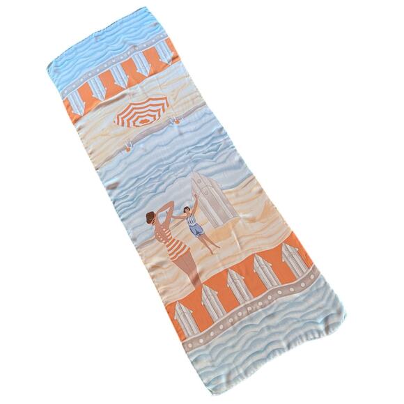 VTG Carlisle Silk Chiffon Scarf Vintage Fashion Beach Bathers Handbag Hairband - Picture 1 of 8